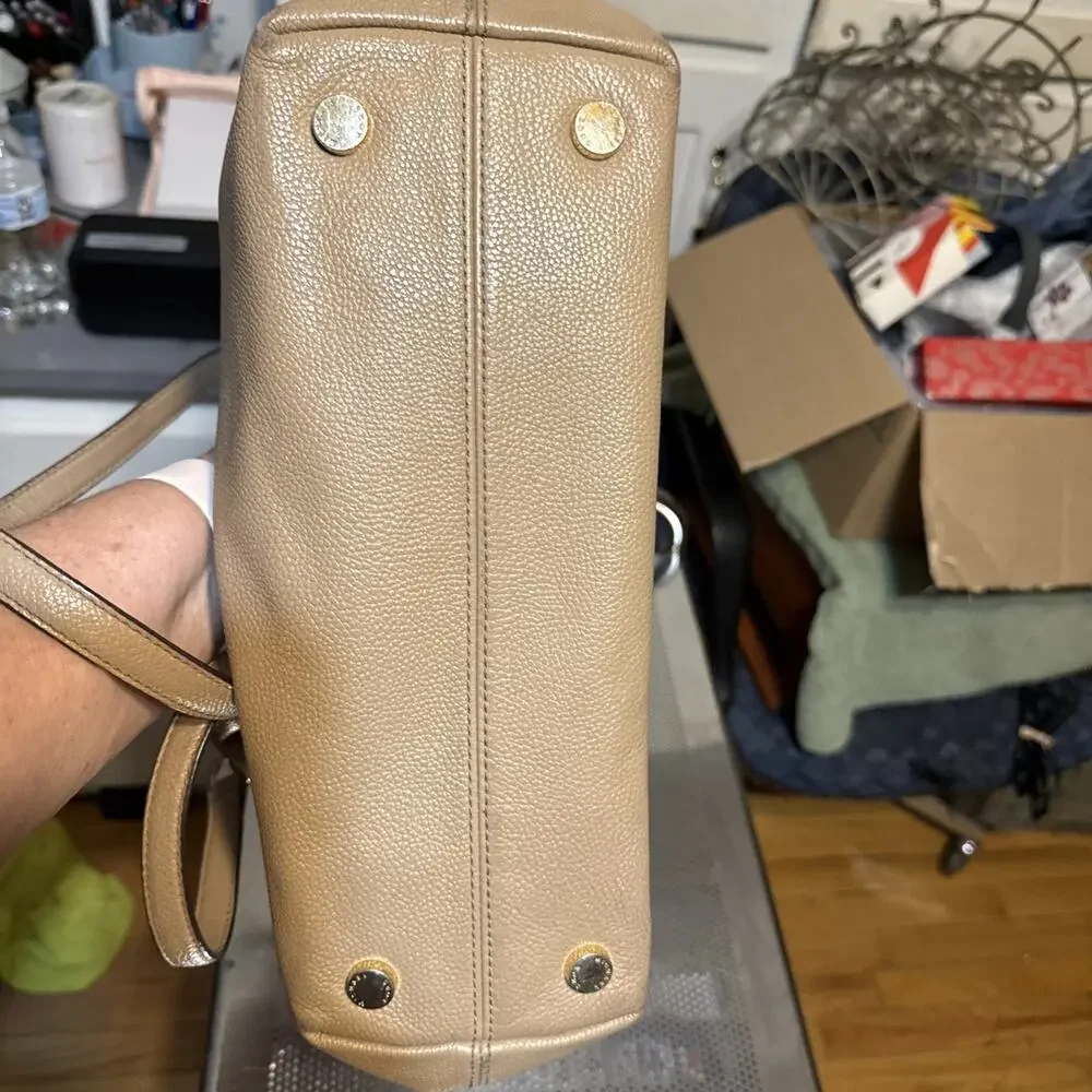 Michael Kors Tan Shoulder Bag with Slouchy Silhouette